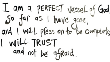 A quote a girl wrote on her new whiteboard this week …