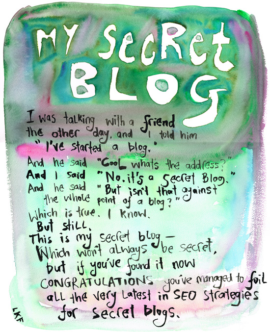 Last days of The Secret Blog …